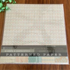 AUTUMN LEAVES • Shabby Chic Scrapbook Paper Pack (12x12)